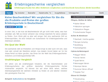 Tablet Screenshot of abenteuer-gutscheine.de